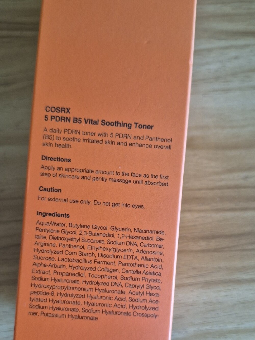 COSRX B5 Vital Soothing Toner – Orange Packaging - Picture 3 of 3
